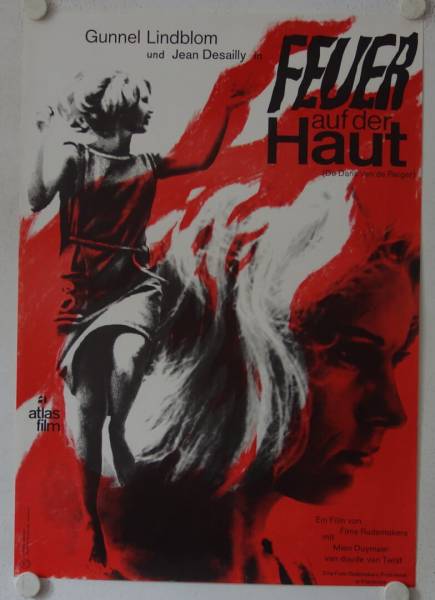 Feuer auf der Haut originales deutsches Filmplakat